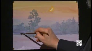Новогодний пейзаж от Сергея Андрияки_ricunok.ru