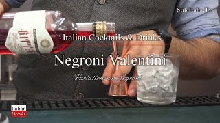 "Italian Gentleman" -   "Negroni Valentini" - "Italian Bitter" - "Italian Cocktail & Drinks"