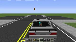 Minecraft Mods: Traffic Light, Roads, Flan's Mod with Milox117 Car 1.7.10