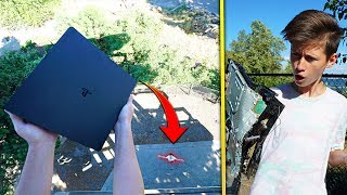ANGRY BROTHER DROPS LITTLE BROTHERS PS4 FROM 100FT! (HE FREAKED OUT)