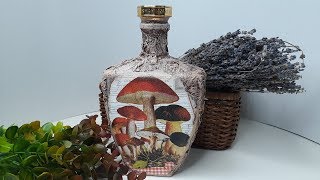 Декор бутылки в подарок, Мастер класс!