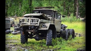 Странное место с заброшенной военной техникой, где-то территории РФ.