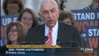 Lautenberg Stands up for Women's Health at 'Rally for Health' in DC