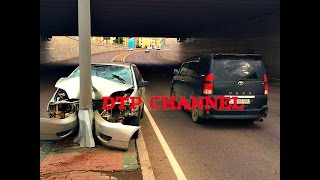 Поцелуи со столбами! ДТП не для слабонервных !