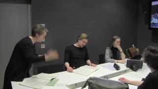 Conductor Eva Ollikainen teaching Sibelius Academy conducting students