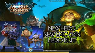 Mobile Legends New Update 1.2.24 - New Hero Digger - Roger Epic Skin!
