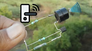 DIY DOOR ALARM USING REED SWITCH, BC547 TRANSISTOR AND BUZZER.