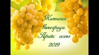 Каталог винограда. Прайс осень 2019