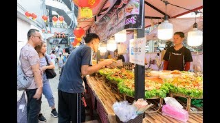 [4K] 2020 "Bangkok Street Food" at front of The Platinum Fashion Mall, Bangkok