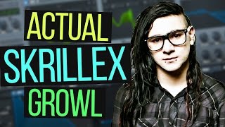 ACTUAL SKRILLEX "SCARY MONSTERS" GROWL IN SERUM TUTORIAL ? (Free Preset)