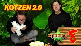 IBES 2018 Dschungelcamp Tag 8 Chubby Bunny Challenge Dominic Wiese Jerome Kutscher