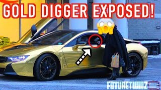 PICKING UP GIRLS IN A GOLD SUPERCAR