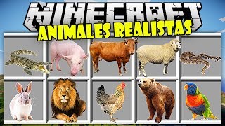 MINECRAFT MODS - ANIMALES REALISTAS EN MINECRAFT - MODS DE MINECRAFT