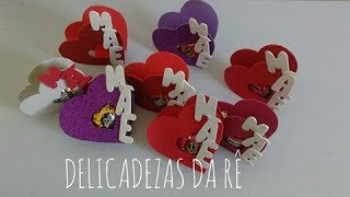 DIY: Lembrancinha Dia Das Mães: Porta Bombom Coração.