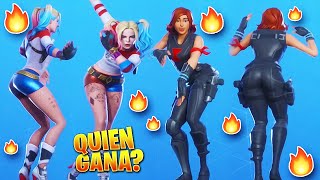 ?BATALLA DE *CULTURISMO* HARLEY QUINN vs BLACK WIDOW!? | Fortnite Thicc Skins (Marvel vs DC)