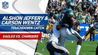 Strip Sack on Philip Rivers Sets Up Carson Wentz's Laser TD Pass! | Eagles vs. Chargers | NFL Wk 4