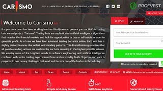 Carismo: обзор и отзывы. Зарабатывай в интернете с Profvest.com!