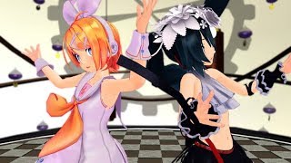 【MMD】 【R-18】 Miku and Rin inside a Clock  - Yoiyoi Kokon [Revised]