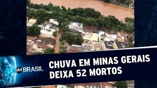 Chuva forte deixa 101 municípios de Minas Gerais em estado de emergência | SBT Brasil (28/01/20)