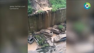 Ливни парализовали движение общественного транспорта во Владивостоке