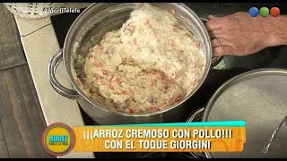 Receta: Arroz cremoso con pollo - Morfi, todos a la mesa