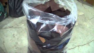 AE132 Leather scraps Обрезки кожи