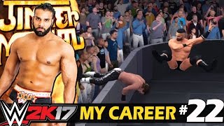 WWE 2K17 My Career Hindi #22 "OMG! Corkscrew Legdrop" - Rise Of Jinder Mahal (PS4 Gameplay)