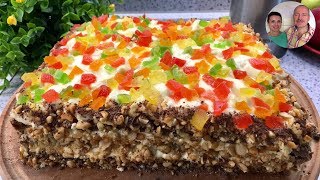 Самый легкий и нежный торт без муки и масла! Торт "Новогодний калейдоскоп"!