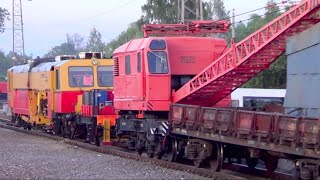 Путевой кран и путевая машина на ст. Кубинка 1