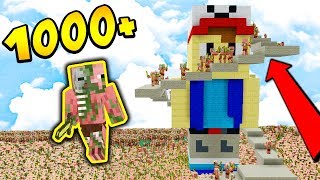 1000 PIGMANÓW vs POMNIK VITO + TNT!!!! - MINECRAFT APOKALIPSA #13