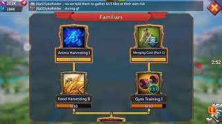Lords mobile, Familiar, mini series part 2 , Anima and research.