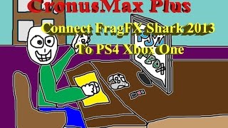 How to setup Fragfx to PS4 Cronusmax plus+fragfx shark connect to PS4
