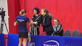 TENIS STOŁOWY - EKSTRAKLASA KOBIET - GRAJĄ:  NATALYA  ALEKSYEYENKO - LI QIAN - 0:3