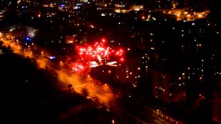 Новый 2013 год на крыше гостиницы Парус. Днепропетровск.