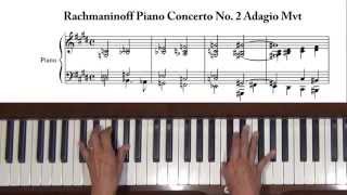 Rachmaninoff Piano Concerto No. 2 Adagio Tutorial