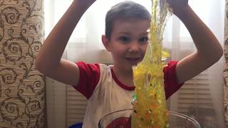 Режем АНТИСТРЕСС делаем большой лизун СЛАЙМ/SLIME