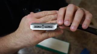 Honing a Gold Dollar 66 Straight Razor (Part 1)