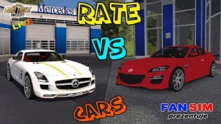 ETS2 RATE CARS - MERCEDES SLS AMG vs MAZDA RX8