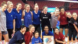 Chloe Trains with U.S. Women's National Team | Make-A-Wish