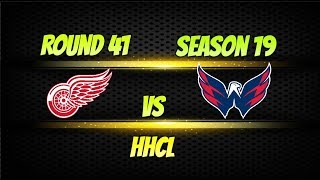 Roblox HHCL Season 19 Round 41 Detriot Red Wings vs Washington Captials| HHCL Gameplay Highlights!