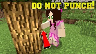 Minecraft: *NEVER* PUNCH TREES! - CENTER OF THE FOREST - Custom Map