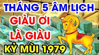 Tuổi KỶ MÙI 1979 Tháng 5 Âm Lịch TIỀN TỶ CẦM TAY, TRÚNG SỐ ĐỔI ĐỜI, GIÀU SANG CHẠM NÓC