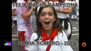 Amaia Romero de OT con 10 años cantando en San Fermin