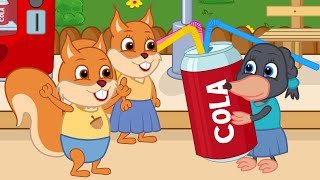 Famille d'Écureuil - Big Coke Pour Les Enfants Dessin Animé 2020 en Français