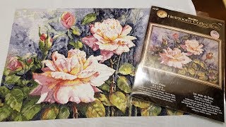 Bucilla. Dana's Roses. Готовая работа.