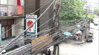 Bangkok electric wires mess