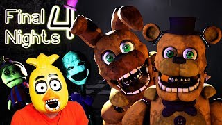 FREDBEAR AND BONNIE SAW THROUGH MY CHICA DISGUISE!!! - Final Nights 4 (Demo)
