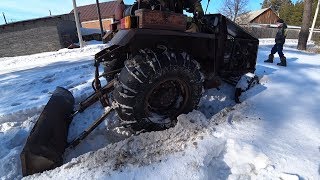 Крякнул наш самодельный трактор или испытание шин низкого давления обыдрыши КФ-97.