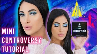 Shane Dawson X Jeffree Star Mini Controversy Palette Tutorial ❄️Icy Blue Winter Eyeshadow Look
