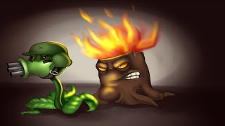 Plants vs Zombies Battlez - Gatling Pea,Snow Pea,Torchwood vs 99 Gargantuar vs All Zombies